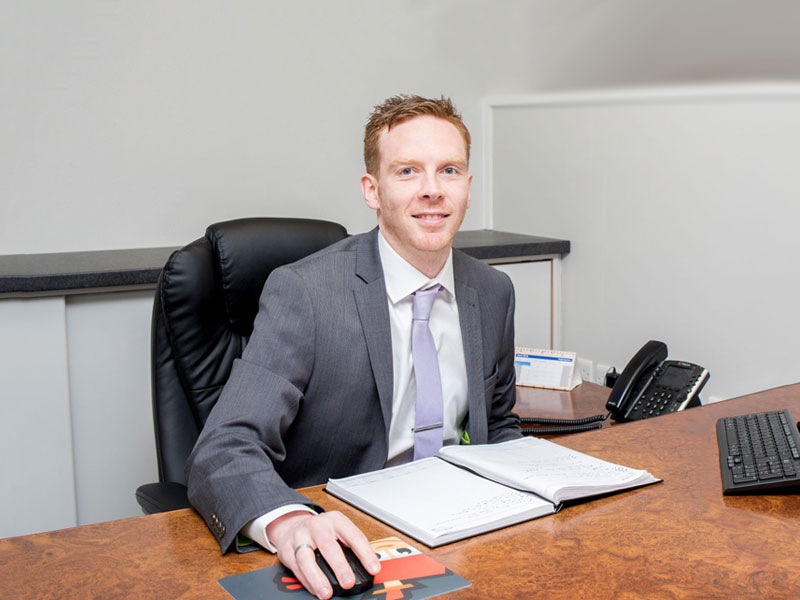 Connor Harte At Desk