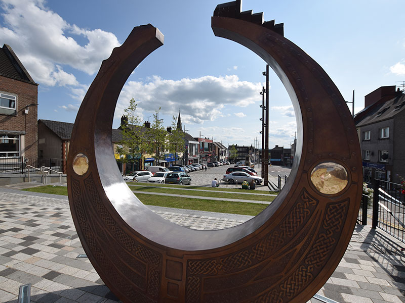 View Of Maneely Office Through Sculpture